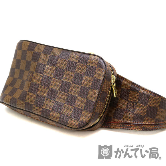 Louis Vuitton Geronimos Shoulder Ebene Canvas Bag Brown Damier - Picture 1 of 6